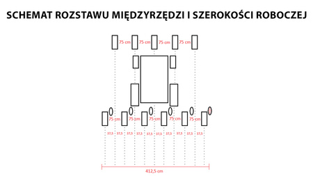 Siewnik punktowy na przód traktora